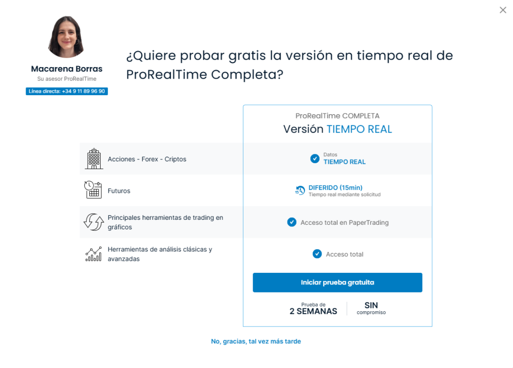 Abrir una cuenta de ProRealTime: guía práctica